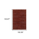 9' X 12' Red and Gray Power Loom Area Rug - Homeroots - Flyclothing LLC