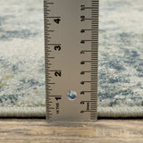 2' X 8' Beige Teal Grey And Gold Abstract Power Loom Stain Resistant Runner Rug - Homeroots - Flyclothing LLC