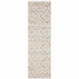 2' X 8' Grey Pink And Sage Geometric Power Loom Stain Resistant Runner Rug - Homeroots - Flyclothing LLC