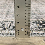 2' X 8' Charcoal Grey Salmon And Ivory Oriental Printed Stain Resistant Non Skid Runner Rug - Homeroots - Flyclothing LLC