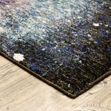 10' X 13' Purple and Ivory Abstract Power Loom Area Rug - Homeroots - Flyclothing LLC