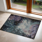 2' X 3' Purple and Ivory Abstract Power Loom Area Rug - Homeroots - Flyclothing LLC