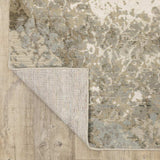 10' X 13' Gray and Ivory Abstract Power Loom Area Rug - Homeroots - Flyclothing LLC