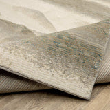 7' X 10' Blue and Gray Abstract Power Loom Area Rug - Homeroots - Flyclothing LLC