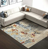 7' X 10' Blue and Beige Abstract Power Loom Area Rug - Homeroots - Flyclothing LLC