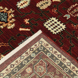 2' X 10' Red And Ivory Oriental Power Loom Runner Rug With Fringe - Homeroots - Flyclothing LLC