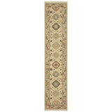 2' X 10' Beige And Ivory Oriental Power Loom Runner Rug With Fringe - Homeroots - Flyclothing LLC