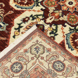 2' X 10' Red And Ivory Oriental Power Loom Runner Rug With Fringe - Homeroots - Flyclothing LLC