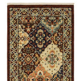 2' X 10' Red And Ivory Oriental Power Loom Runner Rug With Fringe - Homeroots - Flyclothing LLC