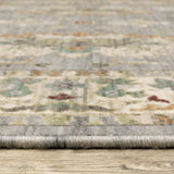 2' X 10' Gray And Ivory Oriental Power Loom Runner Rug With Fringe - Homeroots - Flyclothing LLC
