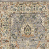 2' X 10' Gray And Ivory Oriental Power Loom Runner Rug With Fringe - Homeroots - Flyclothing LLC