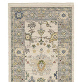 2' X 10' Blue And Ivory Oriental Power Loom Runner Rug With Fringe - Homeroots - Flyclothing LLC