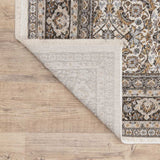 10' X 13' Ivory And Grey Oriental Power Loom Stain Resistant Area Rug With Fringe - Homeroots - Flyclothing LLC