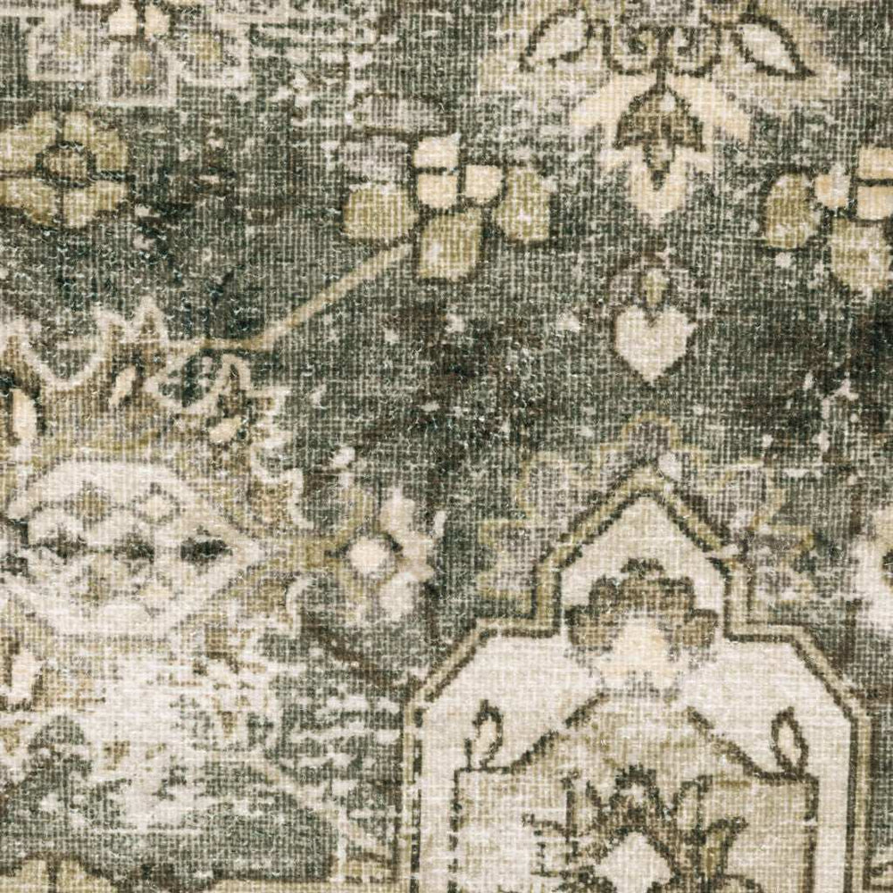 2' X 3' Ivory And Blue Oriental Printed Stain Resistant Non Skid Area Rug - Homeroots - Flyclothing LLC