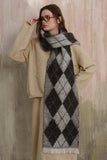 Fringe Argyle Polyester Scarf - Trendsi - Flyclothing LLC