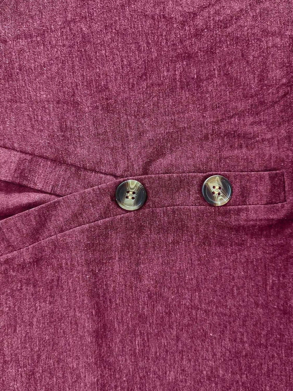 Full Size Notched Long Sleeve T-Shirt - Trendsi - Flyclothing LLC