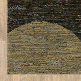 8' Runner Blue and Beige Geometric Power Loom Runner Rug - Homeroots - Flyclothing LLC