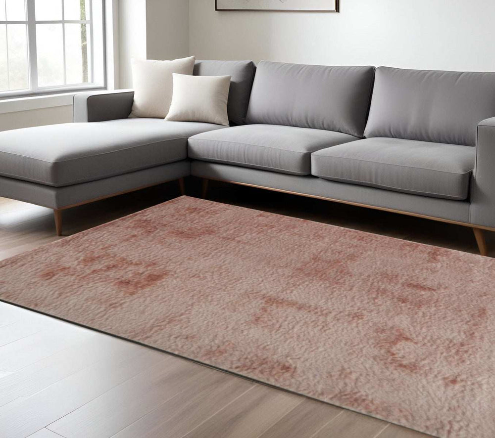 5' X 8' Pink Shag Tufted Handmade Area Rug - Homeroots - Flyclothing LLC