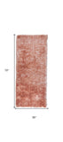 6' Pink Shag Tufted Handmade Runner Rug - Homeroots - Flyclothing LLC