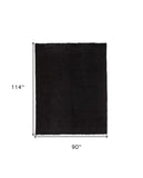 8' X 10' Black Shag Tufted Handmade Area Rug - Homeroots - Flyclothing LLC