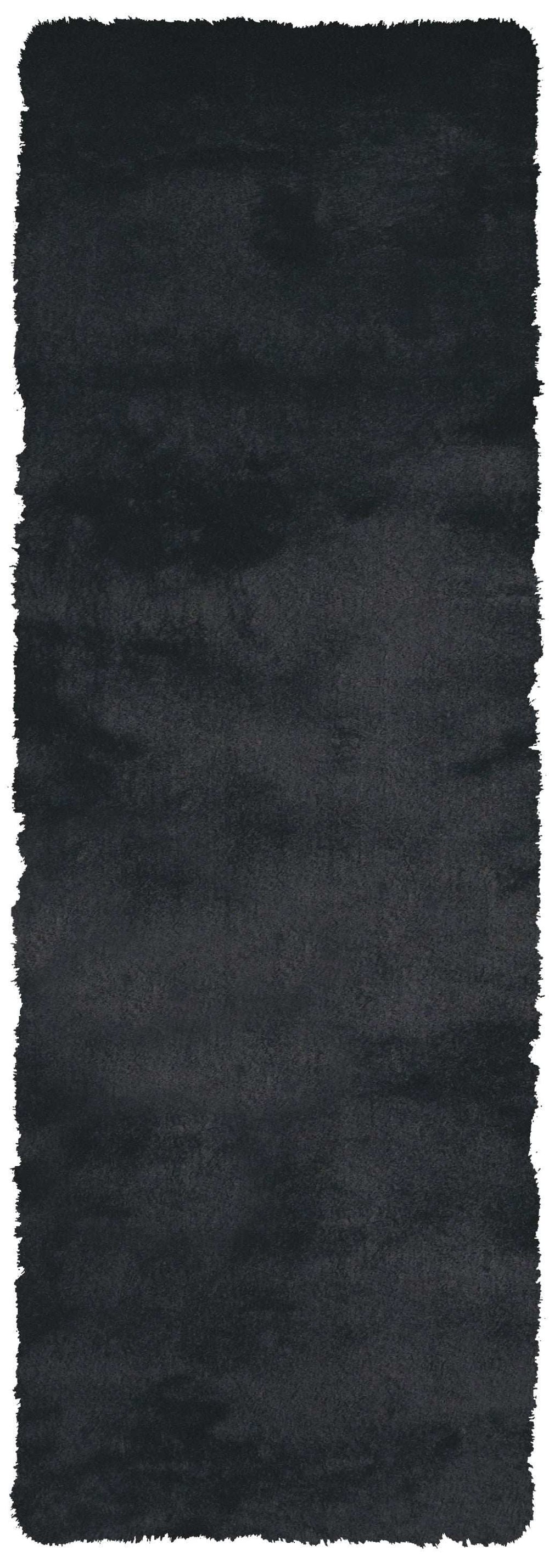 6' Runner Black Shag Hand Tufted Runner Rug - Homeroots - Flyclothing LLC