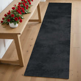 6' Runner Black Shag Hand Tufted Runner Rug - Homeroots - Flyclothing LLC