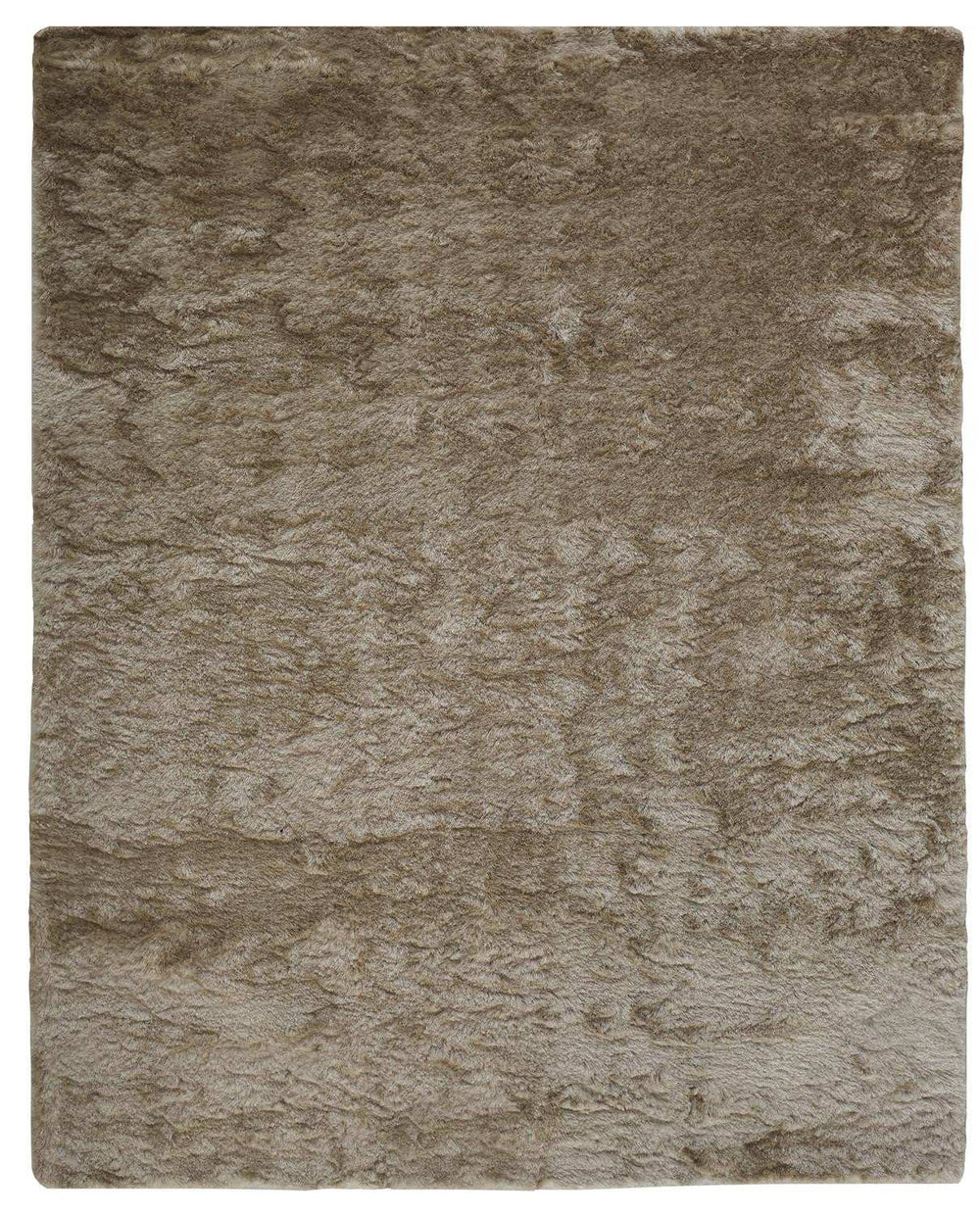 4' X 6' Tan And Taupe Shag Tufted Handmade Area Rug - Homeroots - Flyclothing LLC