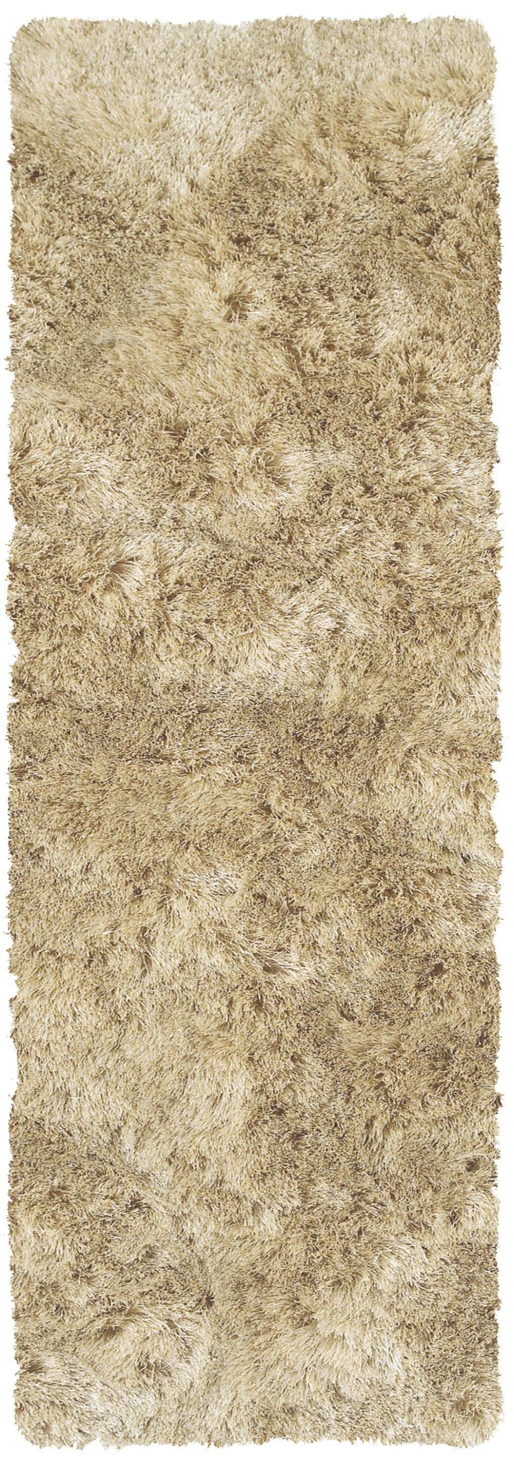 6' Taupe Shag Hand Tufted Runner Rug - Homeroots - Flyclothing LLC