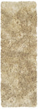 6' Taupe Shag Hand Tufted Runner Rug - Homeroots - Flyclothing LLC