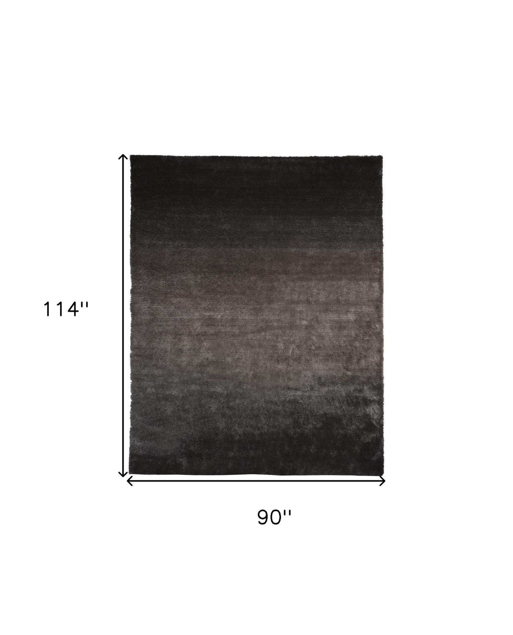 8' X 10' Gray And Black Shag Tufted Handmade Area Rug - Homeroots - Flyclothing LLC