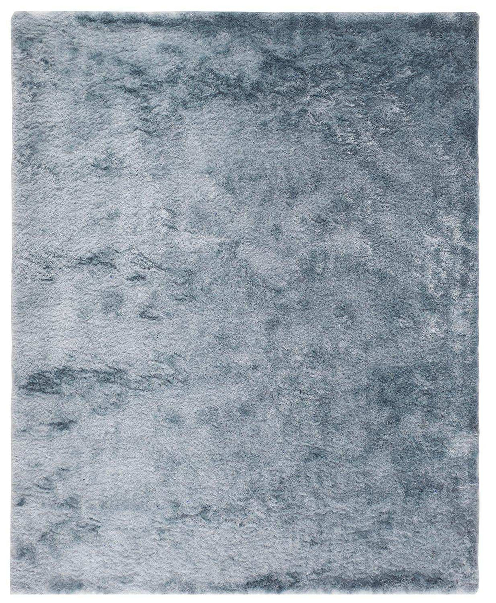 4' X 6' Blue And Silver Shag Tufted Handmade Area Rug - Homeroots - Flyclothing LLC