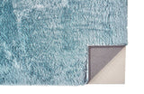 4' X 6' Blue And Silver Shag Tufted Handmade Area Rug - Homeroots - Flyclothing LLC