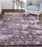 2' X 3' Purple Shag Tufted Handmade Area Rug - Homeroots - Flyclothing LLC