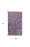5' X 8' Purple Shag Tufted Handmade Area Rug - Homeroots - Flyclothing LLC