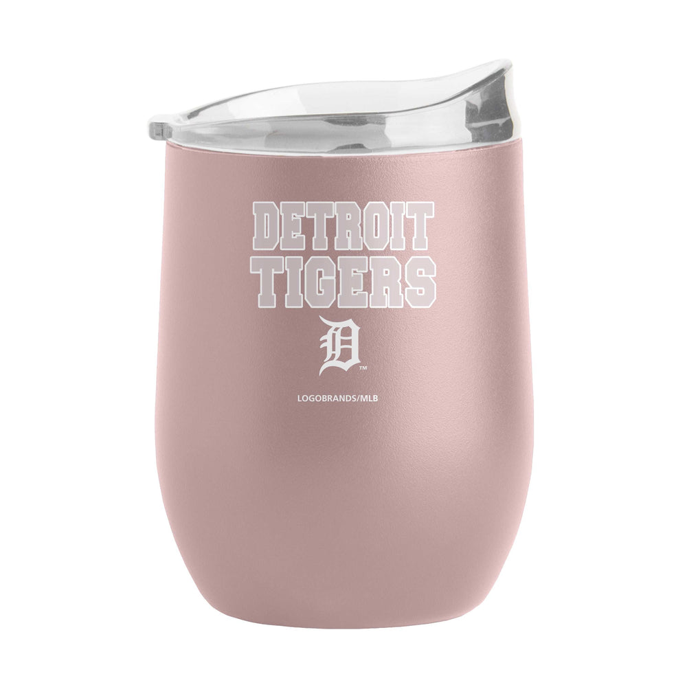 Detroit Tigers 16oz Stencil Powder Coat Curved Beverage - Logo Brands - Flyclothing LLC