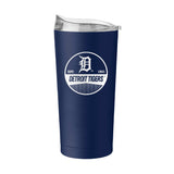 Detroit Tigers 20oz Badge Powder Coat Tumbler - Logo Brands - Flyclothing LLC