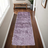 6' Purple Shag Tufted Handmade Runner Rug - Homeroots - Flyclothing LLC