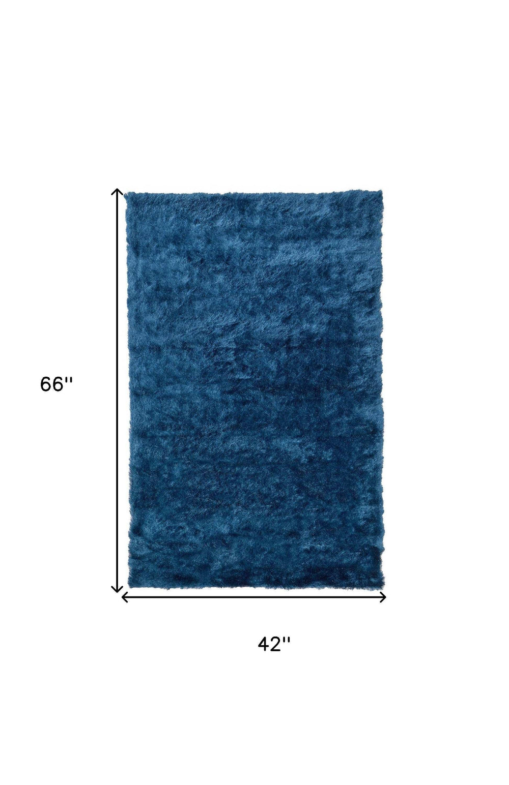 4' X 6' Blue And Green Shag Tufted Handmade Area Rug - Homeroots - Flyclothing LLC
