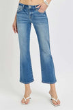 RISEN Full Size Low Rise Crop Flare Jeans Plus Size - Trendsi - Flyclothing LLC