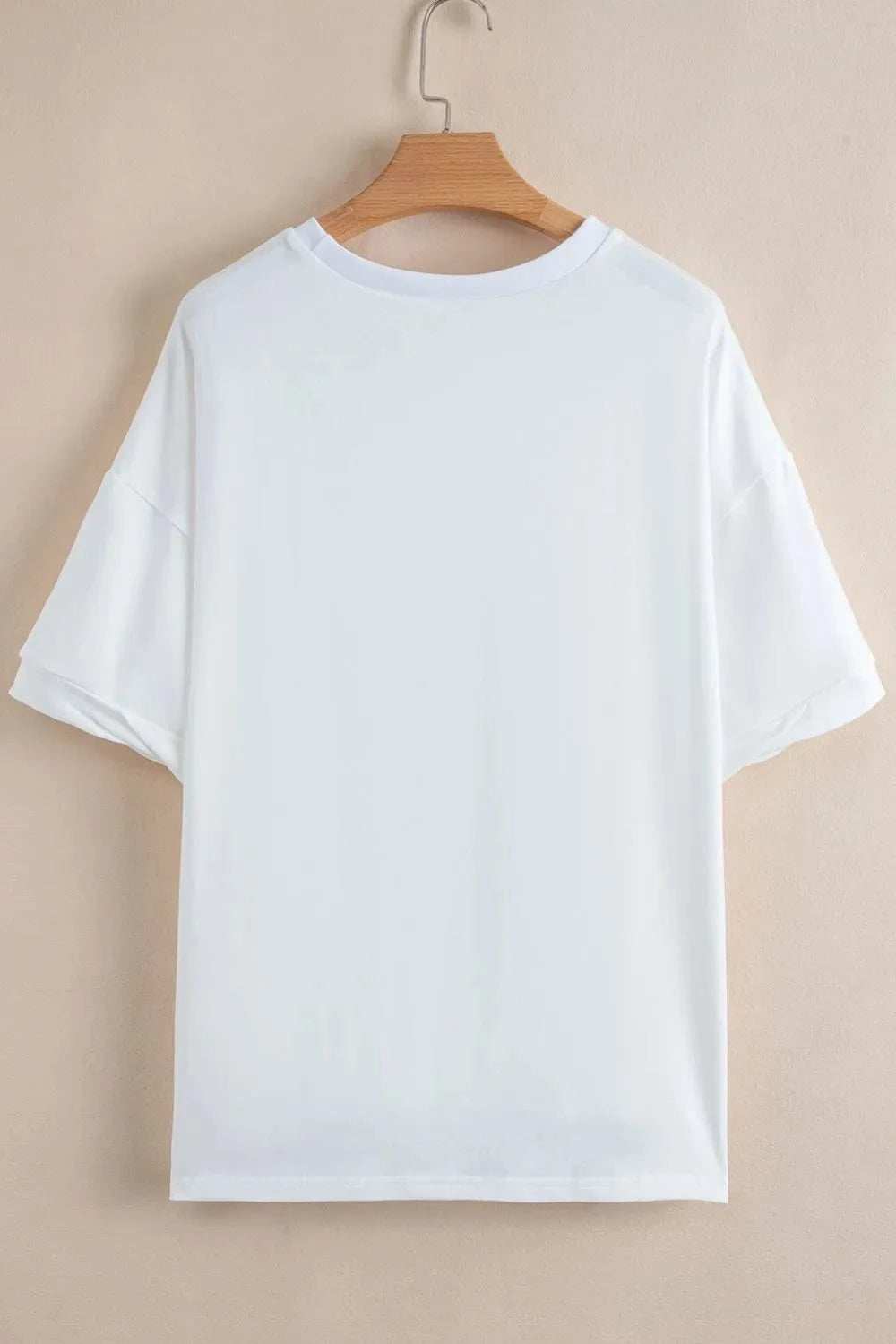 Loose Half Sleeve Hi Low Hem T Shirt - Trendsi - Flyclothing LLC