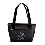 Miami Marlins Leopard Print 16 Can Cooler Tote - Logo Brands - Flyclothing LLC