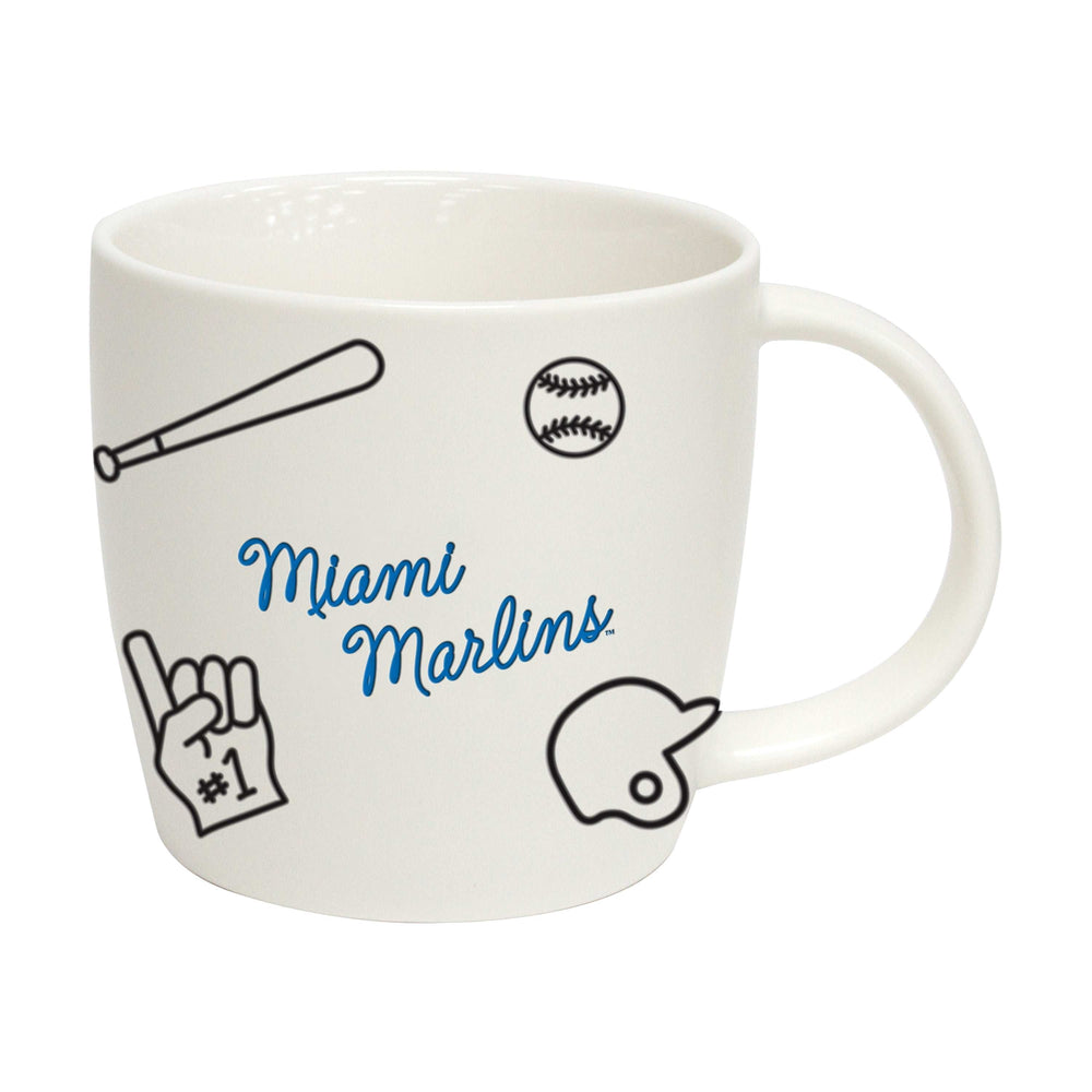 Miami Marlins 18oz Playmaker Mug - Logo Brands - Flyclothing LLC