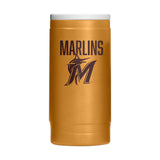 Miami Marlins Huddle Powder Coat Slim Can Coolie - Logo Brands - Flyclothing LLC
