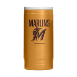 Miami Marlins Huddle Powder Coat Slim Can Coolie - Logo Brands - Flyclothing LLC