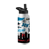 Miami Marlins 34oz Native Quencher Bottle - Logo Brands - Flyclothing LLC