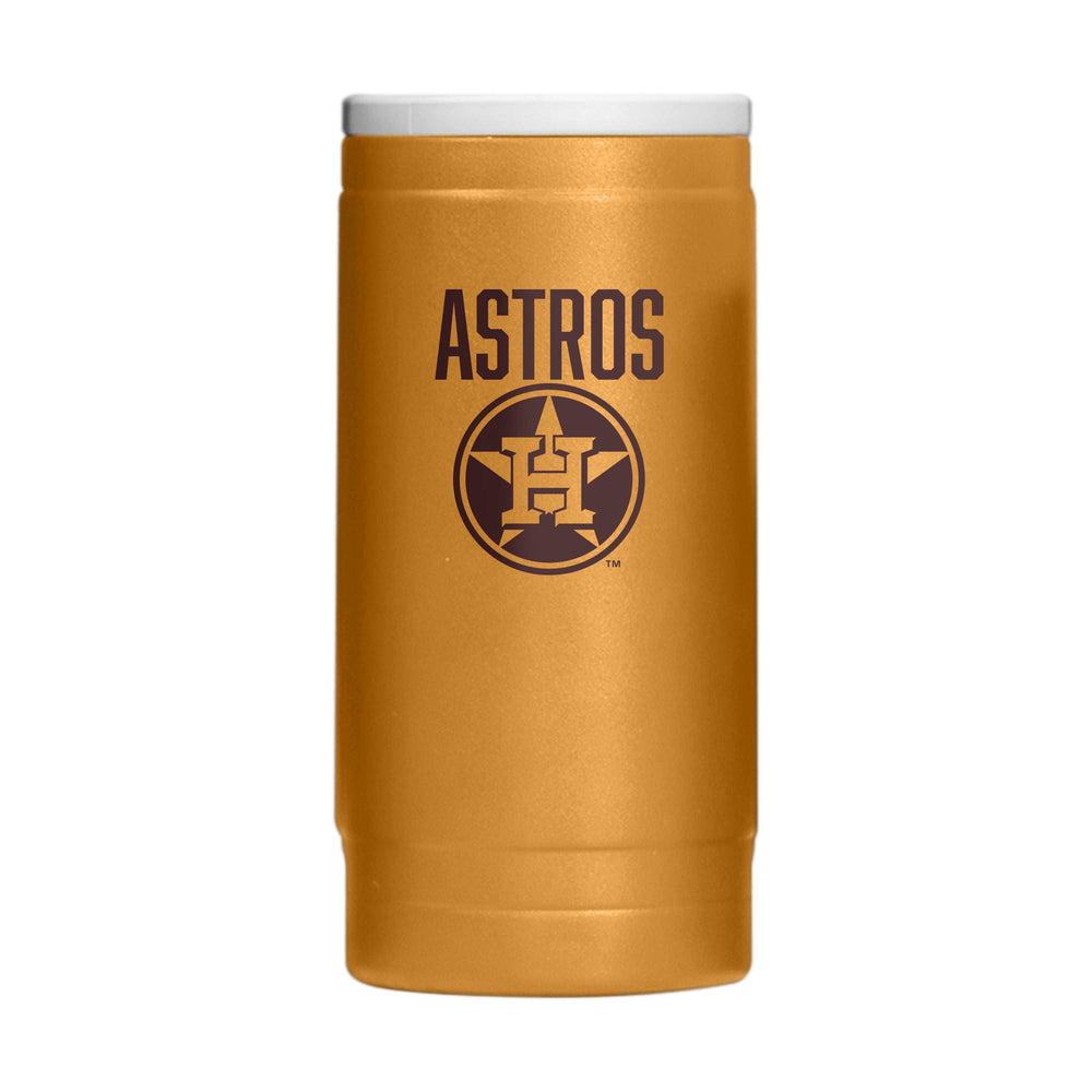 Houston Astros Huddle Powder Coat Slim Can Coolie - Logo Brands - Flyclothing LLC