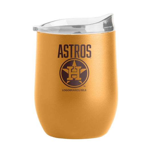 Houston Astros 16oz Huddle Powder Coat Curved Beverage - Logo Brands - Flyclothing LLC