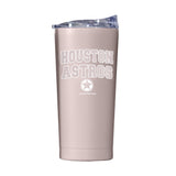 Houston Astros 20oz Stencil Powder Coat Tumbler - Logo Brands - Flyclothing LLC
