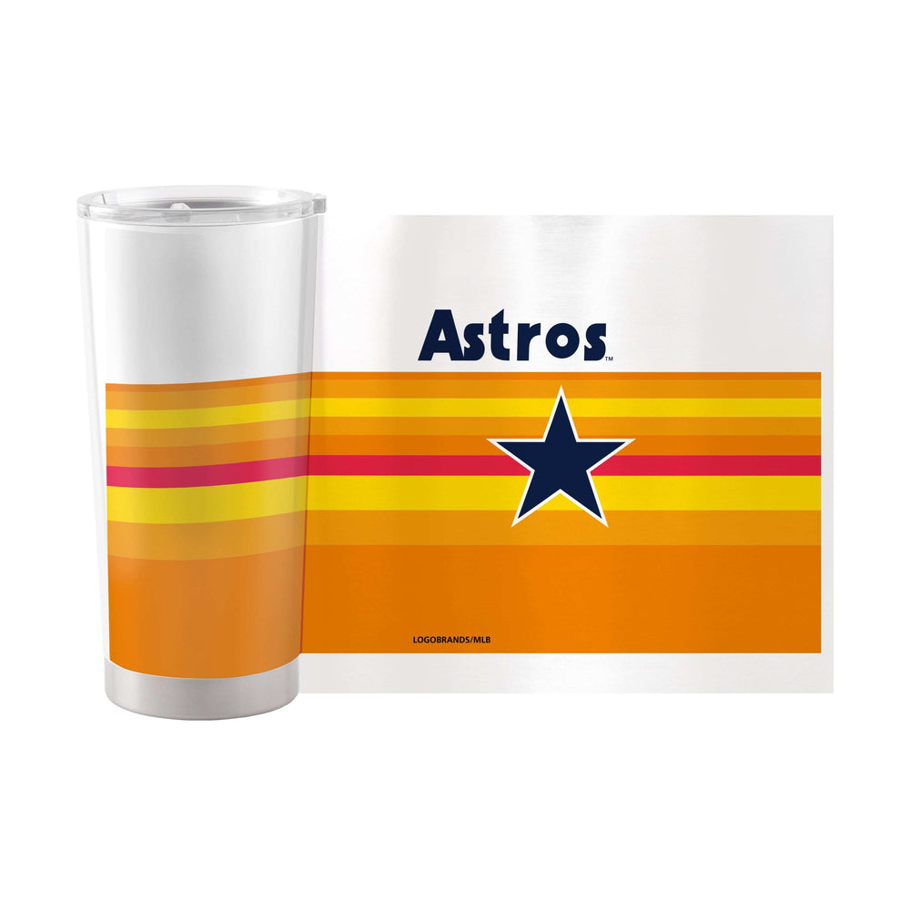 Houston Astros 20oz Rainbow Stainless Steel Tumbler - Logo Brands - Flyclothing LLC