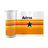 Houston Astros 20oz Rainbow Stainless Steel Tumbler - Logo Brands - Flyclothing LLC